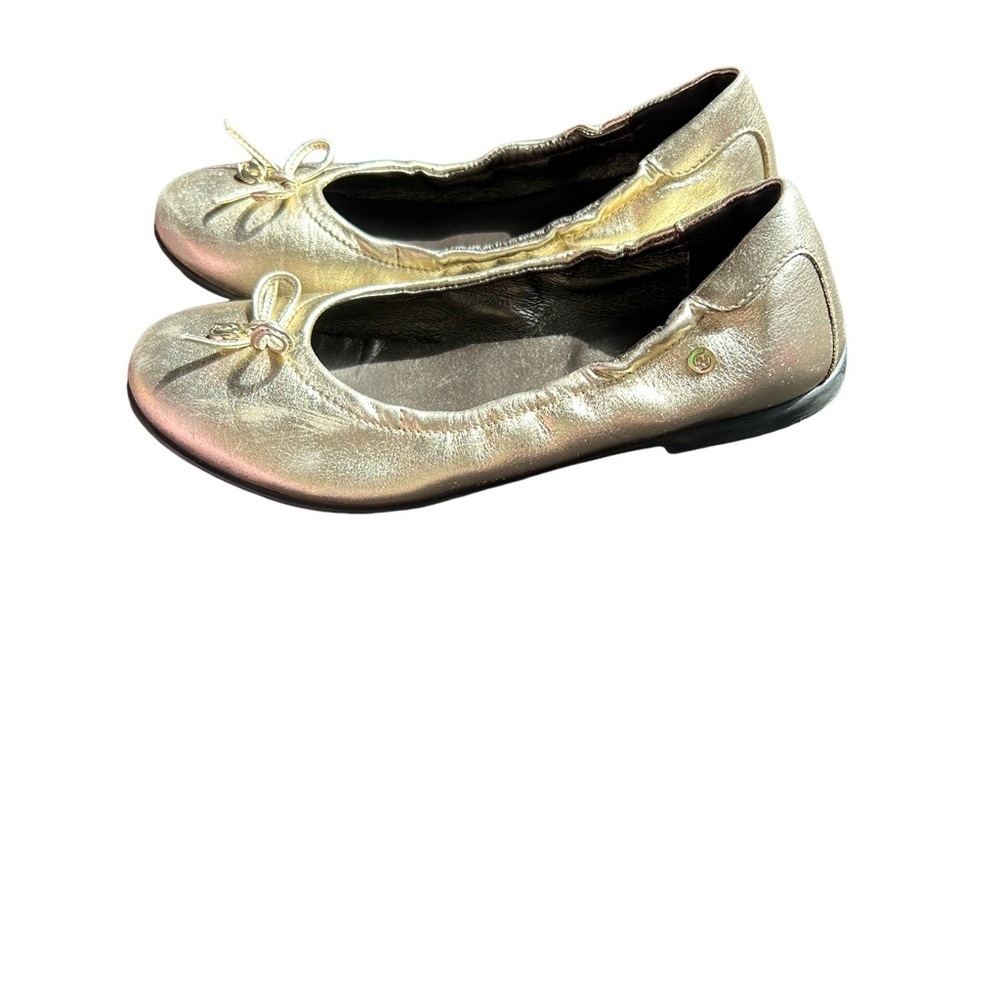 Naturino Gold Dress Shoes with Metallic Sheen kids